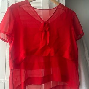 Moschino Red Blouse